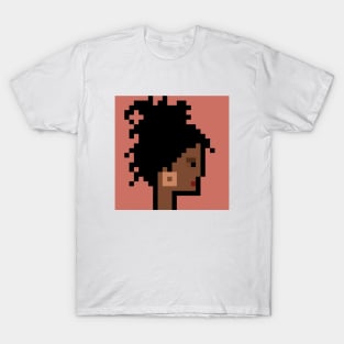 Pixel Art / Afro Woman Dreadlocks /ToolCrypto NFT #52 T-Shirt T-Shirt